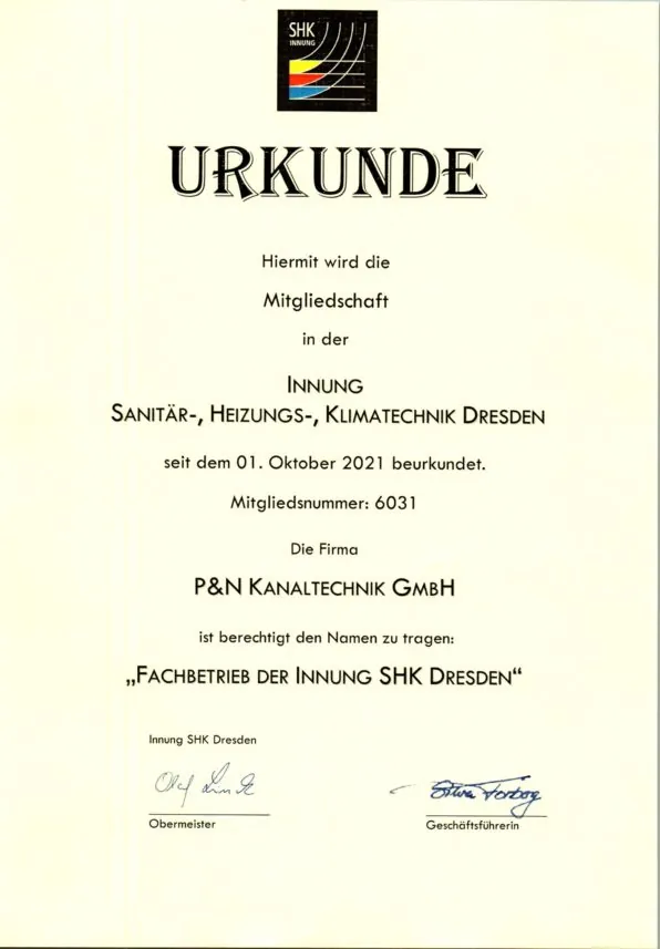 Nachweis: Innung SHK Dresden